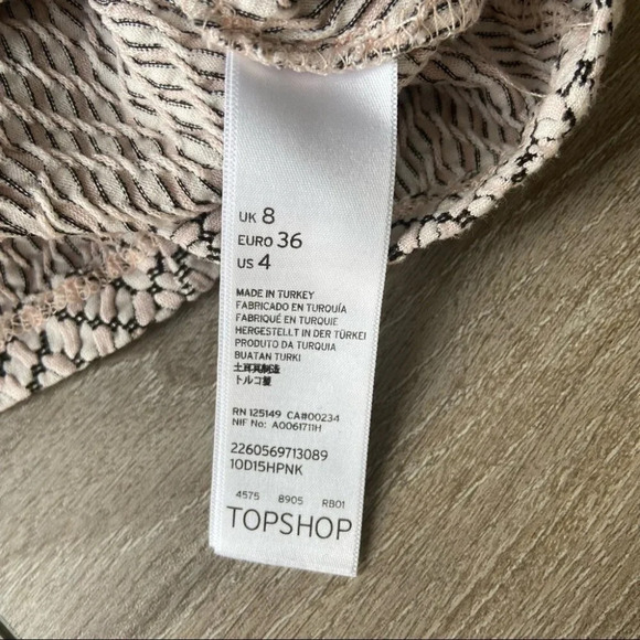 Topshop  Textured Geo Bodycon Dress - Picture 11 of 16